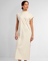 Build Your Brand BY302 Ladies Long Extended Shoulder Dress