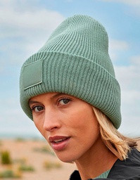 Beechfield B336R Deep Cuffed Tonal Patch Beanie
