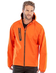 Result Genuine Recycled R909X 3-Layer Recycled Printable Hooded Casual Softshell Jacket