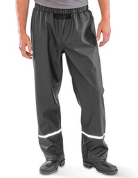 Result Genuine Recycled R916X Prism PU Waterproof Trouser with Reflective Bands &amp; Recycled Backing