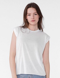 Bella 8804 Women´s Flowy Muscle Tee With Rolled Cuff