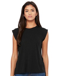Bella 8804 Women´s Flowy Muscle Tee With Rolled Cuff