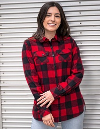 Burnside 5210 Ladies´ Woven Plaid Flannel Shirt