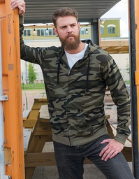 Burnside 8615 Full Zip Camo Hooded Sweat Jacket