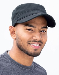 Brain Waves BW7018155 Organic Cotton Army Cap Washed