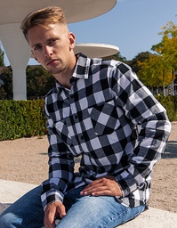Build Your Brand BY031 Checked Flannel Shirt