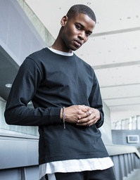 Build Your Brand BY091 Long Sleeve Tee With Cuffrib