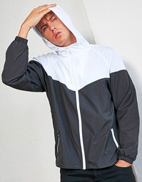 Build Your Brand BY129 2-Tone Tech Windrunner