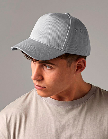 Beechfield B010.Blk - Cappellino 5 Pannelli In Cotone Twill, Nero, Taglia Unica Con Chiusura Regolabile