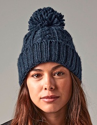 Beechfield B480 Cable Knit Melange Beanie