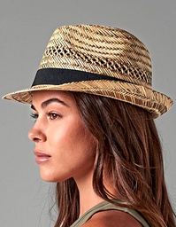Beechfield B730 Straw Summer Trilby