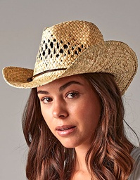 [1000038788] Beechfield B735 Straw Cowboy Hat