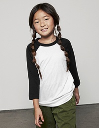 Canvas 3200Y Youth 3/4 Sleeve Baseball Tee