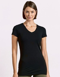 Promodoro 3087 Women´s Slim Fit V-Neck-T Long