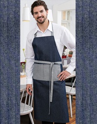 Exner 12717 Jeans-Latzschürze 2-farbig 75 x 100 cm