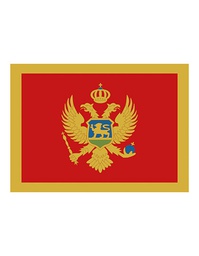 [1000063513] Printwear Fahne Montenegro