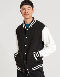 Just Hoods JH043 Varsity Jacket
