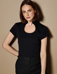 Kustom Kit KK755 Women`s Regular Fit Keyhole Neck Top