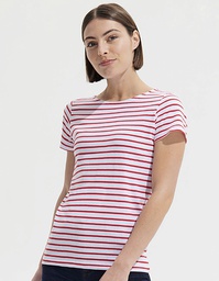 SOL´S 01399 Women´s Round Neck Striped T-Shirt Miles