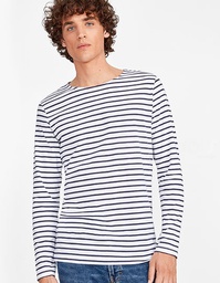 SOL´S 01402 Men´s Long Sleeve Striped T-Shirt Marine