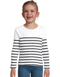 SOL´S 03101 Kids´ Long Sleeve Striped T-Shirt Matelot