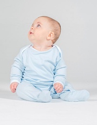 Larkwood LW053 Contrast Long Sleeved Sleepsuit