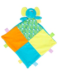 [1000290315] Mumbles MM701 Baby Multi Coloured Comforter With Rattle