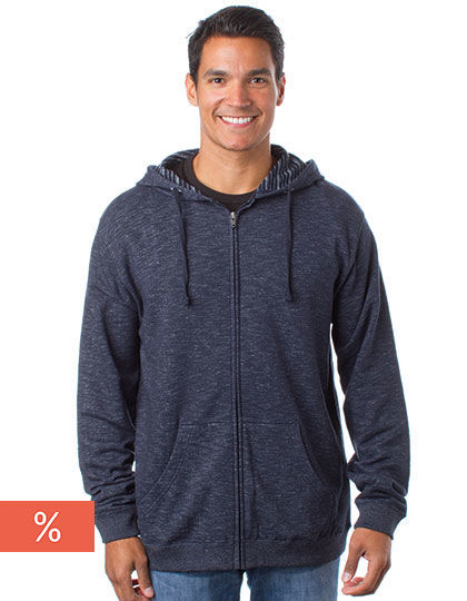 Independent PRM22BZ Men´s Midweight Baja Stripe French Terry Zip Hood