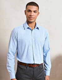 Premier Workwear PR220 Men´s Microcheck (Gingham) Long Sleeve Cotton Shirt