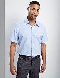 Premier Workwear PR221 Men´s Microcheck (Gingham) Short Sleeve Cotton Shirt
