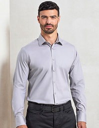 Premier Workwear PR244 Men´s Stretch Fit Poplin Long Sleeve Cotton Shirt