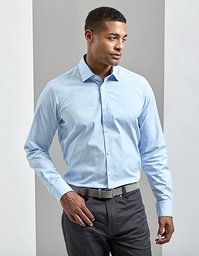Premier Workwear PR244 Men´s Stretch Fit Poplin Long Sleeve Cotton Shirt