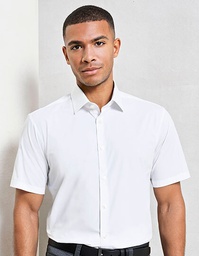 Premier Workwear PR246 Men´s Stretch Fit Poplin Short Sleeve Cotton Shirt