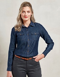 Premier Workwear PR322 Women´s Jeans Stitch Denim Shirt