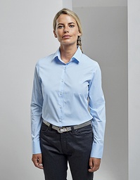 Premier Workwear PR344 Women´s Stretch Fit Poplin Long Sleeve Cotton Shirt