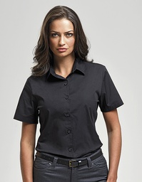 Premier Workwear PR346 Women´s Stretch Fit Poplin Short Sleeve Cotton Shirt