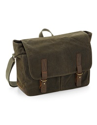 Quadra QD653 Heritage Waxed Canvas Messenger