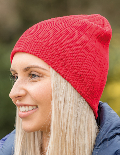 Result Winter Essentials RC074X Cotton Knitted Beanie