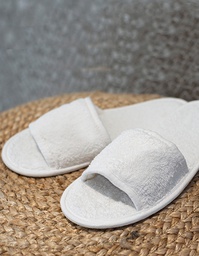 Towel City TC064 Classic Terry Slippers - Open Toe