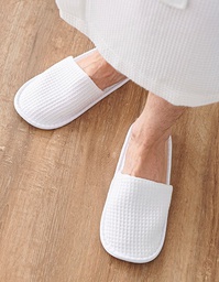 Towel City TC066 Waffle Mule Slippers