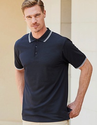 Henbury H482 Men´s Coolplus® Short Sleeved Tipped Polo Shirt