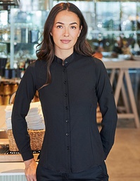 Henbury H593 Ladies´ Mandarin Shirt Roll Tab Sleeve