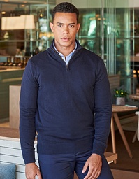 Henbury H729 Men´s Quarter Zip Jumper