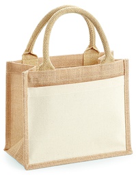 [1000243236] Westford Mill W425 Cotton Pocket Jute Gift Bag