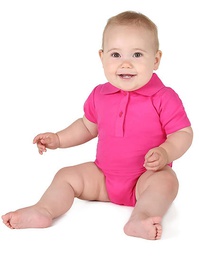 Link Kids Wear ROM30 Bio Bodysuit With Polo Shirt Neck