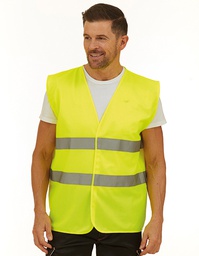 YOKO HVW102 Hi-Vis 2 Bands Waistcoat