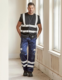 YOKO HVW120 Hi-Vis Top Cool Recycled Open Mesh Waistcoat