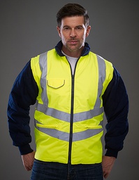 YOKO HVW703 Hi-Vis Chevron Quilted Jacket