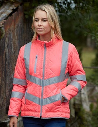 YOKO HVW706 Hi-Vis Kensington Jacket With Fleece Lining