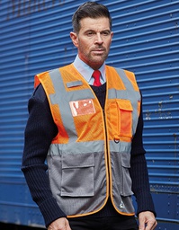 YOKO HVW820 Hi-Vis Top Cool Recycled Open Mesh Executive Waistcoat